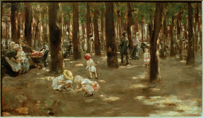 Plac zabaw dla dzieci w Tiergarten w Berlinie autorstwa Max Liebermann