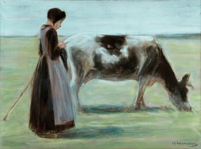Dziewczyna z krową autorstwa Max Liebermann