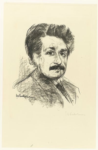 Portret Alberta Einsteina. 1925 autorstwa Max Liebermann