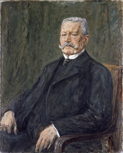 Portret Paula von Hindenburga autorstwa Max Liebermann