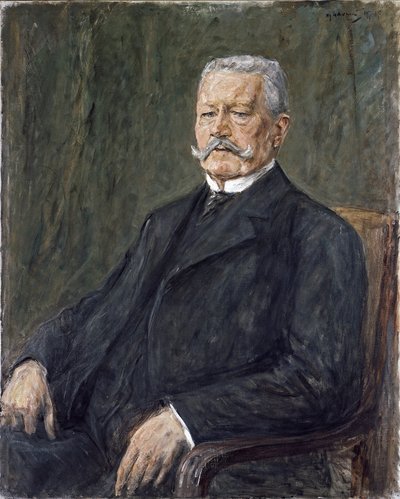 Portret prezydenta Paula von Hindenburga 1847-1934, Max Liebermann (1847-1935) Muzeum Krajowe Dolnej Saksonii, Hanower autorstwa Max Liebermann