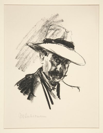 Portret Waltera Hasenelevera autorstwa Max Liebermann