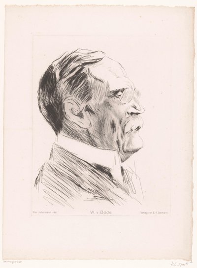 Portret Wilhelma von Bode W.v.Bode (tytuł na obiekcie) autorstwa Max Liebermann