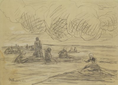 Naprawa sieci, 1894 autorstwa Max Liebermann