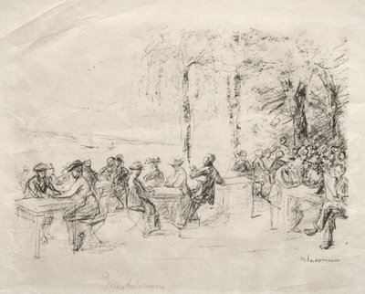 Restauracja na nabrzeżu. autorstwa Max Liebermann