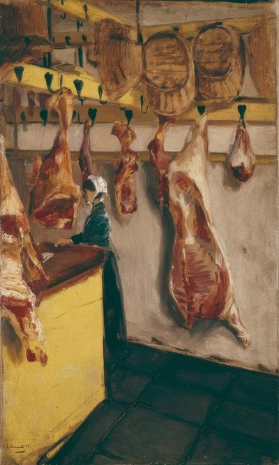 Schlächterladen w Dordrecht autorstwa Max Liebermann