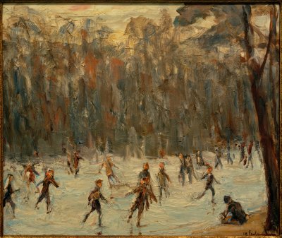 Łyżwiarze w zoo autorstwa Max Liebermann