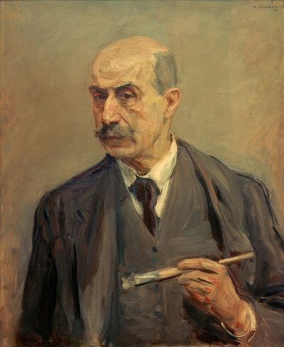 Autoportret z pędzlem autorstwa Max Liebermann