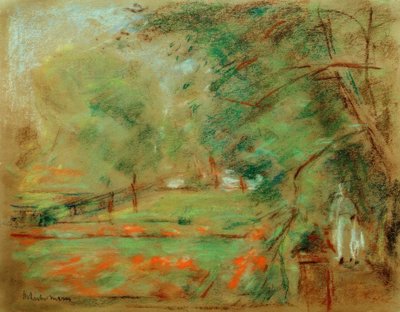 Spacer po ogrodzie w Wannsee autorstwa Max Liebermann