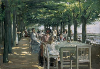 Taras w restauracji Jacob w Nienstedten nad Łabą autorstwa Max Liebermann