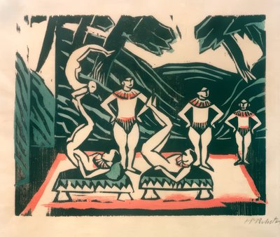 Akrobaci III autorstwa Max Pechstein