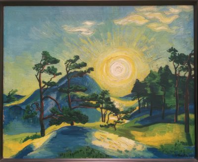 Wschodzące słońce autorstwa Max Pechstein