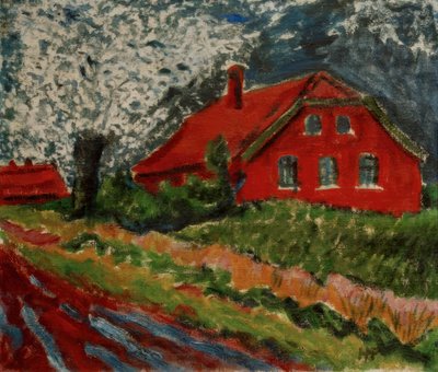 Czerwony dom autorstwa Max Pechstein