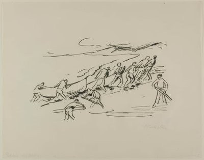 Wysiadanie, z albumu zdjęć z podróży: Włochy – Morza Południowe autorstwa Max Pechstein