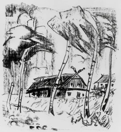 Gospodarstwo za brzozami autorstwa Max Pechstein