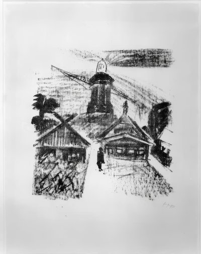 latarnia morska autorstwa Max Pechstein