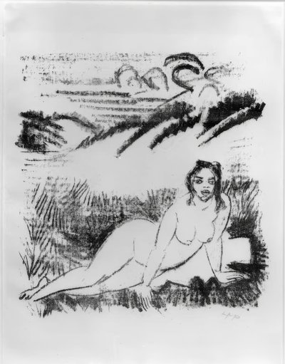 Leżący akt autorstwa Max Pechstein