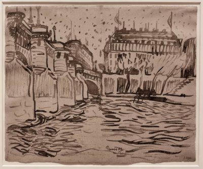 Paryż, Pont Neuf autorstwa Max Pechstein