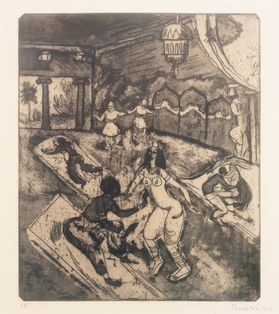 Rosyjski balet I autorstwa Max Pechstein