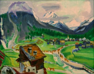 Saas Almagell autorstwa Max Pechstein