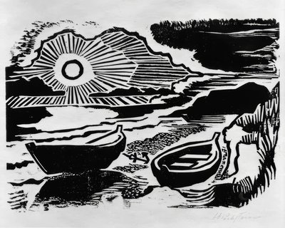 Zachodzące słońce autorstwa Max Pechstein