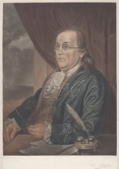 Benjamin Franklin autorstwa Max Rosenthal