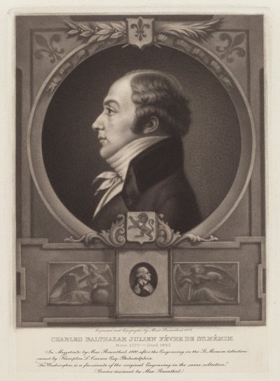 Charles Balthazar Julien Févret de Saint-Mémin autorstwa Max Rosenthal, after Charles B. J. Févret de Saint Mémin