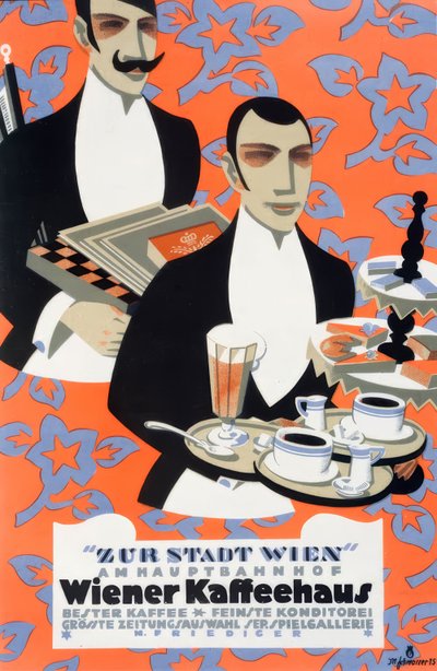 Kawiarnia Zur Stadt Wien autorstwa Max Schwarzer