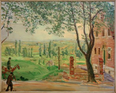 M.Slevogt, Czerwony Dom przy Landauer Strasse w Godramstein autorstwa Max Slevogt