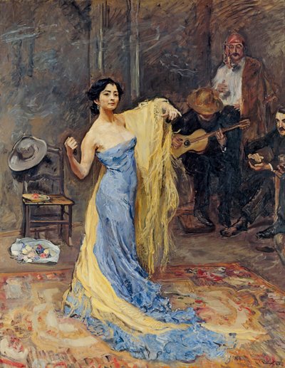 Portret tancerki Marietty di Rigardo autorstwa Max Slevogt