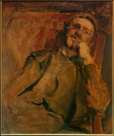 Autoportret na krześle autorstwa Max Slevogt