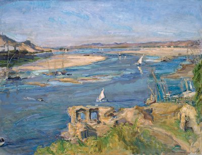 Nil w pobliżu Asuanu, 1914 autorstwa Max Slevogt