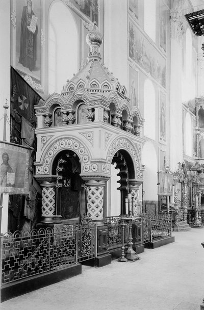 Grób Mininów w Katedrze Zbawiciela na Kremlu w Niżnym Nowogrodzie, Rosja, 1896 r. autorstwa Maxim Dmitriev