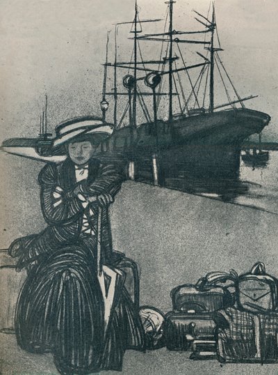 Podróżnik, ok. 1920, 1923 autorstwa Maxime Pierre Jules Dethomas