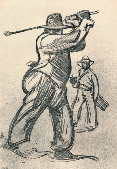 Golfista, c1920, 1923 autorstwa Maxime Pierre Jules Dethomas