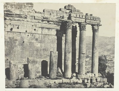 Baalbeck Héliopolis, Temple Du Jupiter, Façade Occidentale, Syrie, 184951, printed 1852.    1142513   pl       polish Successfully Translated  Original: The Return Translat: The Return 1399532 pl polish Successfully Translated Original: München – Die Isar  autorstwa Maxime Du Camp