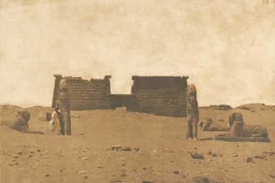 Dromos du Temple de Sébona, 3 kwietnia 1850. autorstwa Maxime Du Camp