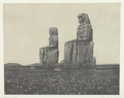 Gourna, Kolosy, Teby, 184951, wydrukowane 1852. autorstwa Maxime Du Camp