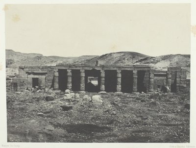 Gourna, Pałac Menefty I, Teby, 184951, wydrukowany 1852. autorstwa Maxime Du Camp