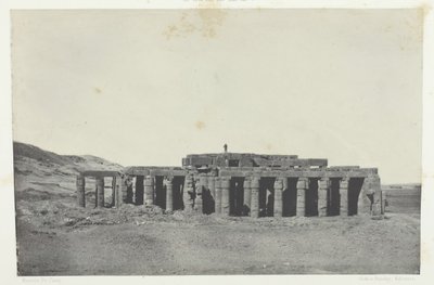 Gourna, Grób Osymandiasza, Teby, 184951, wydrukowany 1852. autorstwa Maxime Du Camp
