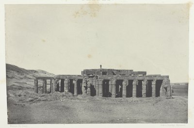 Gournah, Grobowiec Osymandiasza; Teby, płyta 58 z albumu "Egypte, Nubie, Palestine et Syrie" (1852) autorstwa Maxime Du Camp