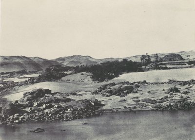 Górny Egipt. Wejście do pierwszej katarakty, 1850. autorstwa Maxime Du Camp
