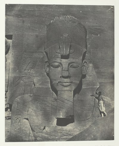Ibsamboul, Pochowany Medyczny Kolos Speos z Phre Nubii, Palestyny ​​i Syrii, 184951, wydrukowany 1852 autorstwa Maxime Du Camp
