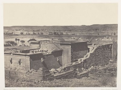 Kalabscheh, Widok ogólny świątyni Kalabscheh (Talmis); Nubia autorstwa Maxime Du Camp