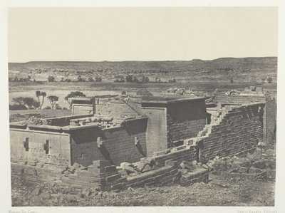 Kalabscheh, Widok ogólny świątyni Kalabscheh (Talmis); Nubia autorstwa Maxime Du Camp
