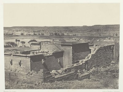 Kalabscheh, Widok ogólny świątyni Kalabscheh Talmis, Nubia, 184951, wydrukowany 1852. autorstwa Maxime Du Camp