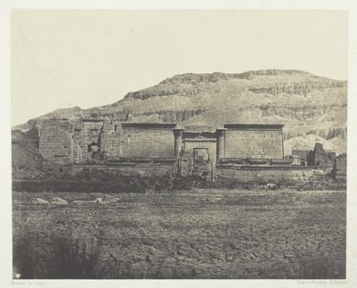 Medinet-Habou, Widok ogólny Riines, Teby autorstwa Maxime Du Camp