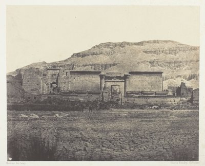 Medinet-Habou, Widok ogólny Riines, Teby autorstwa Maxime Du Camp