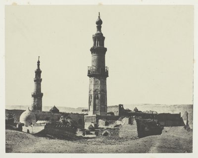 Meczet Aly-Bey, Girgeh, Górny Egipt, płyta 15 z albumu "Egypte, Nubie, Palestine et Syrie" (1852) autorstwa Maxime Du Camp