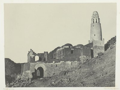Meczet Bellal w Bab Village; Nubia autorstwa Maxime Du Camp